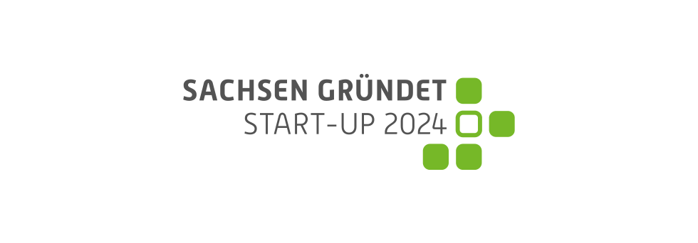 Logo zum Wettbewerb »Sachsen gründet – Start-up 2024«